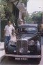 This Rover P3 has been in the family since bought new in 1948. Here is Sarojesh Chandra Mukerjees father beside the car.