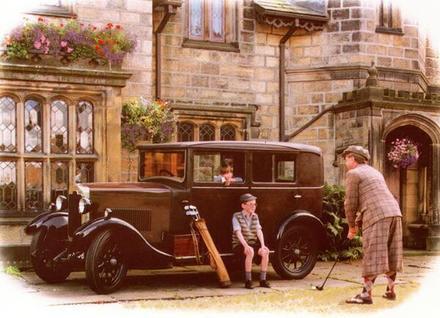 A posed modern picture of a Rover 10/25 from 1929.