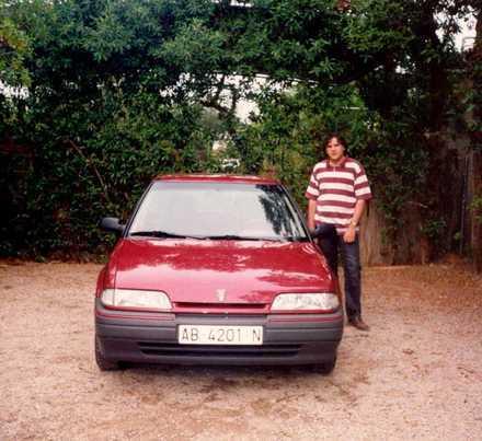 Jos Luis with his Rover 216 from 1993