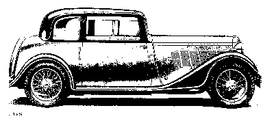 <I>Rover Ten Coupé från 1933.</I>
