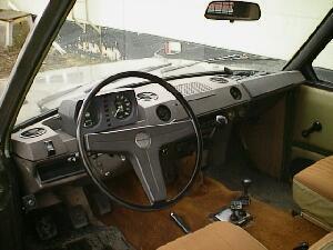 The interior of the RR from 1976. 