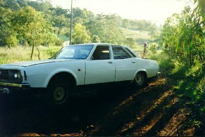 <I>Here's a picture of the Leyland owned by Marcus Chu,
on a typical Australian road *chuckle*. 
Actually Marcus is testing the newly repaired limited slip diff in the car  </I>