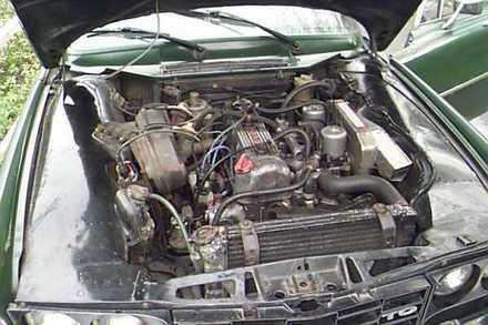 This 2200TC-engine is mounted in a 2000TC-car. 