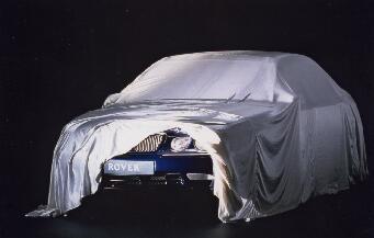 The first veiled official picture of the new Rover 75. 

