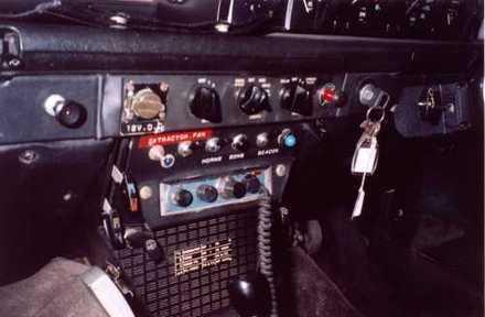 The dashboard in the P6 that was used by the bodygaurds of the Queen and Margaret Thatcher. Picture: Per Hahn