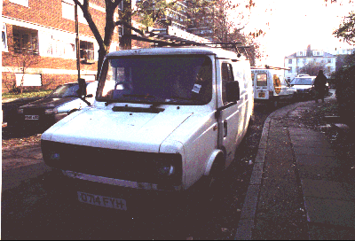 This Freight Rover from 1986 is used by a craftsman in London.