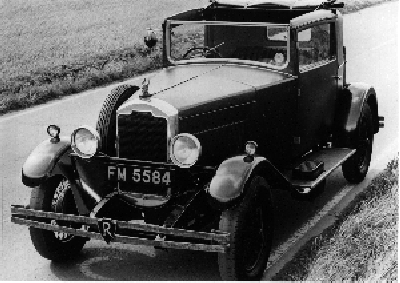 <I>Rover Light Six Coupé från 1929. 
</I>